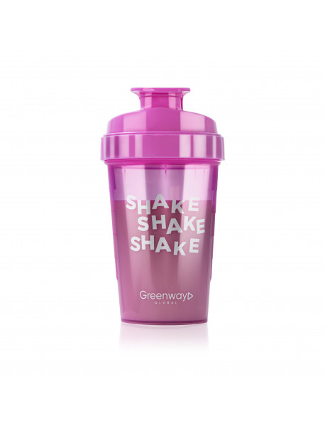 Шейкер для удобного смешивания коктейлей SHAKE, розовый, 500 мл