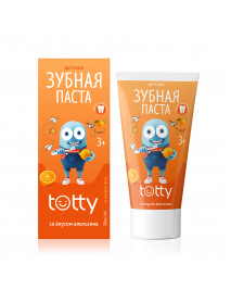 Детская зубная паста TOTTY со вкусом апельсина 3+, 50 мл