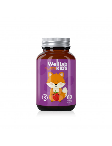 Мультивитамины для детей WELLLAB KIDS MULTIVIT, 60 таблеток